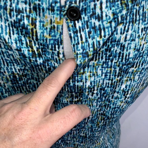 Worthington Turquoise Sleeveless Dress Pockets 4 - Picture 8 of 11